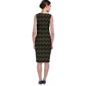 Fern Pattern 2 Black Classic Sleeveless Midi Dress View2