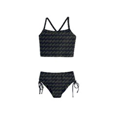 Fern Pattern 2 Black Girls  Tankini Swimsuit by violetheavensky