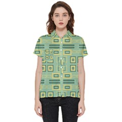 Abstract Pattern Geometric Backgrounds   Short Sleeve Pocket Shirt by Eskimos