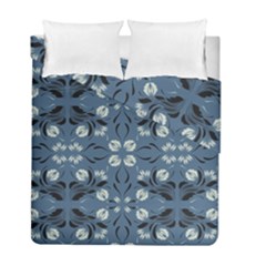 Folk Flowers Print Floral Pattern Ethnic Art Duvet Cover Double Side (full/ Double Size) by Eskimos