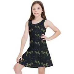 Exotic Snow Drop Flowers In A Loveable Style Kids  Lightweight Sleeveless Dress by pepitasart