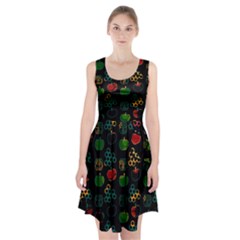 Apples Honey Honeycombs Pattern Racerback Midi Dress by Amaryn4rt