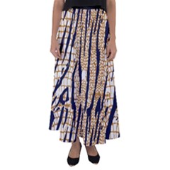 Tiger Snake Black 7000 Flared Maxi Skirt by MickiRedd