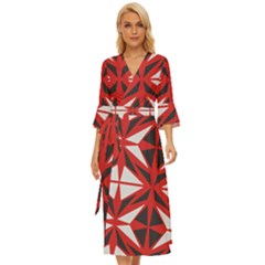 Abstract Pattern Geometric Backgrounds   Midsummer Wrap Dress by Eskimos