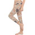 Folk flowers print Floral pattern Ethnic art Lightweight Velour Classic Yoga Leggings View3