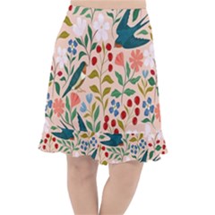 Floral Fishtail Chiffon Skirt by Sparkle