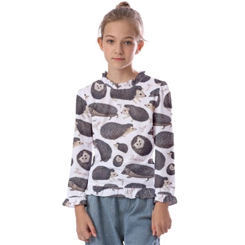 Hedgehog Kids  Frill Detail Tee by Sparkle