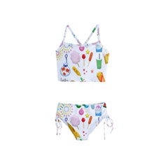 Summer-fair-food-goldfish Copy Copy Girls  Tankini Swimsuit by Nexatart