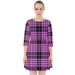 Pink Tartan 3 Smock Dress by tartantotartanspink