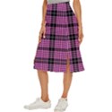 Pink Tartan 3 Midi Panel Skirt View2