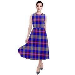 Tartan 2 Round Neck Boho Dress by tartantotartanspink