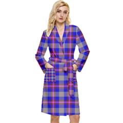 Tartan 2 Long Sleeve Velour Robe by tartantotartanspink