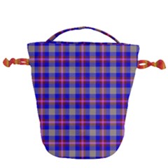 Tartan 2 Drawstring Bucket Bag by tartantotartanspink2