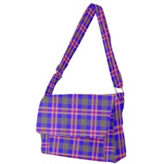 Tartan Purple Full Print Messenger Bag (s) by tartantotartanspink2