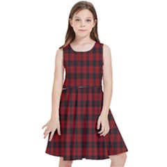 Tartan Red Kids  Skater Dress by tartantotartansallreddesigns