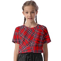 Macfarlane Modern Heavy Tartan Kids  Basic Tee by tartantotartansallreddesigns