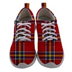 Tartan Pattern 40 Athletic Shoes by tartantotartansreddesign2