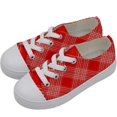 194 B Kids  Low Top Canvas Sneakers by tartantotartansreddesign2