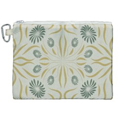 Floral Folk Damask Pattern Fantasy Flowers  Canvas Cosmetic Bag (xxl) by Eskimos