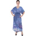 Gouttes d eau Galaxy V-Neck Boho Style Maxi Dress View1