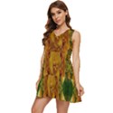 Tropical Spring Rose Flowers In A Good Mood Decorative Tiered Sleeveless Mini Dress View3