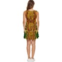 Tropical Spring Rose Flowers In A Good Mood Decorative Tiered Sleeveless Mini Dress View4