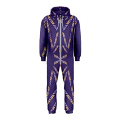 Abstract Pattern Geometric Backgrounds   Hooded Jumpsuit (kids) by Eskimos