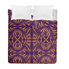 Folk Flowers Print Floral Pattern Ethnic Art Duvet Cover Double Side (full/ Double Size) by Eskimos