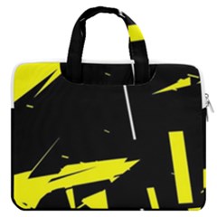 Abstract Pattern Macbook Pro13  Double Pocket Laptop Bag by Sparkle