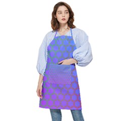 Hex Circle Points Vaporwave One Pocket Apron by WetdryvacsLair