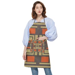 Abstract Geometric Design    Pocket Apron by Eskimos