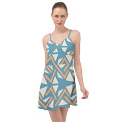 Abstract Geometric Design    Summer Time Chiffon Dress by Eskimos