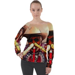 A7502d16-00ec-4c54-8555-4c8710408c05 Off Shoulder Long Sleeve Velour Top by oneheartbeat