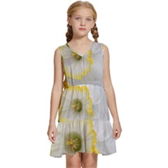 Lemon Sorbet Kids  Sleeveless Tiered Mini Dress by thedaffodilstore