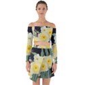 Daffodils in Bloom Off Shoulder Top with Skirt Set View1