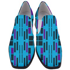 Abstract Pattern Geometric Backgrounds Women Slip On Heel Loafers by Eskimos