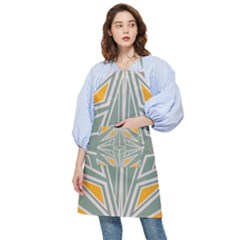 Abstract Pattern Geometric Backgrounds Pocket Apron by Eskimos