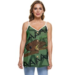 Cicada Casual Spaghetti Strap Chiffon Top by steampunkbabygirl