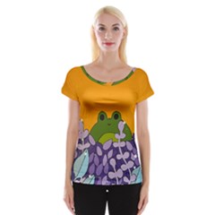 Froggie Cap Sleeve Top by steampunkbabygirl