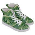 Echeveria Imbricata Closeup Photo Women s Hi-Top Skate Sneakers View3