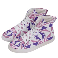 Abstract Pattern Geometric Backgrounds  Women s Hi-top Skate Sneakers by Eskimos