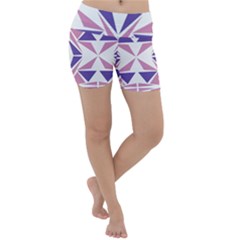 Abstract Pattern Geometric Backgrounds  Lightweight Velour Yoga Shorts by Eskimos