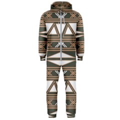 Abstract Pattern Geometric Backgrounds  Hooded Jumpsuit (men) by Eskimos