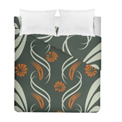 Folk Flowers Print Floral Pattern Ethnic Art Duvet Cover Double Side (full/ Double Size) by Eskimos