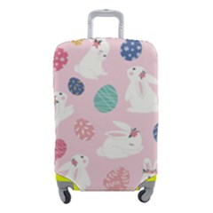 Cute Bunnies Easter Eggs Seamless Pattern Luggage Cover (small)