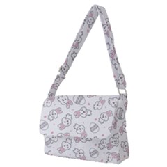 Cute Pattern With Easter Bunny Egg Full Print Messenger Bag (m) by Jancukart