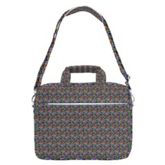 Seamless Prismatic Geometric Pattern With Background Macbook Pro Shoulder Laptop Bag (large)