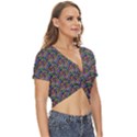 Seamless Prismatic Geometric Pattern With Background Twist Front Crop Top View3