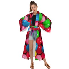 Bubble Gum Maxi Kimono by artworkshop