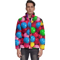 Bubble Gum Men s Puffer Bubble Jacket Coat by artworkshop